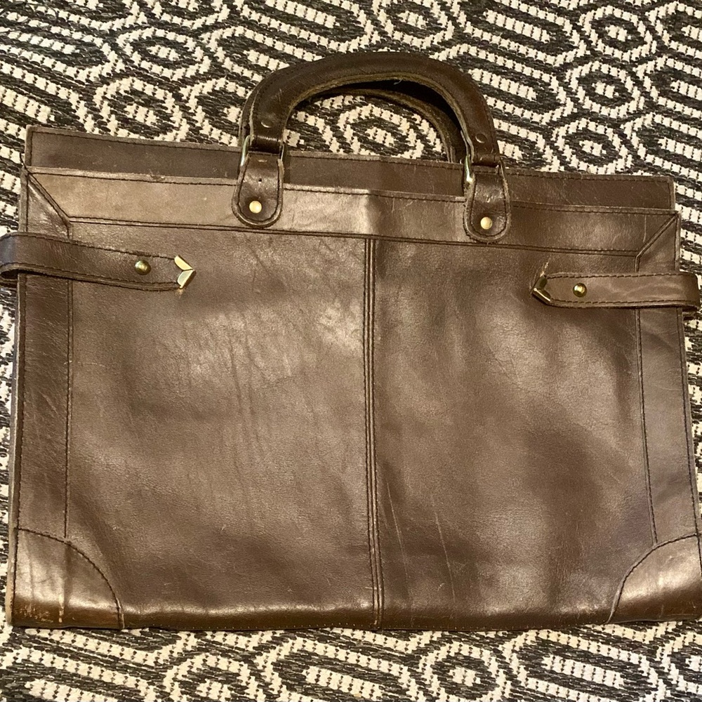 Vintage Carnet Leather Briefcase
